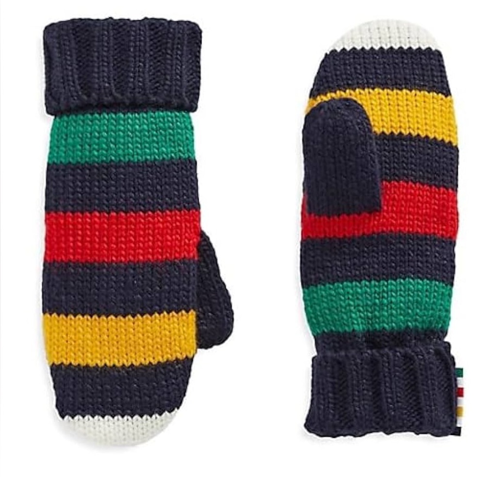 HBC Stripes Kids Winter Hat and Mittens